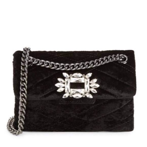 Kurt Geiger Handbags - Kurt Geiger Mayfair velvet crossbody purse
